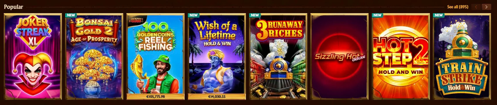 δημοφιλή παιχνίδια amunra casino